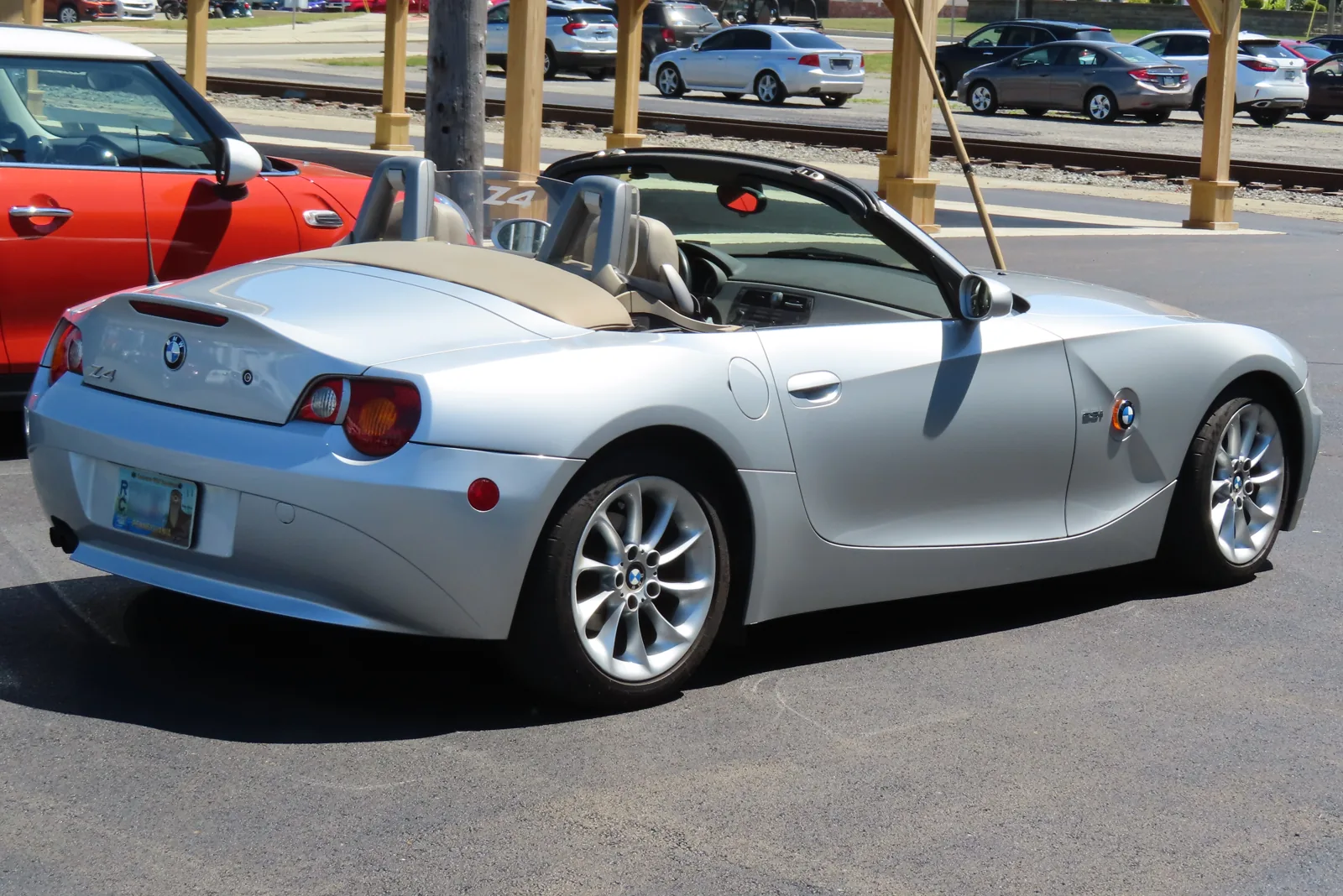 Ранний BMW Z4 E85 2.5i, вид сзади