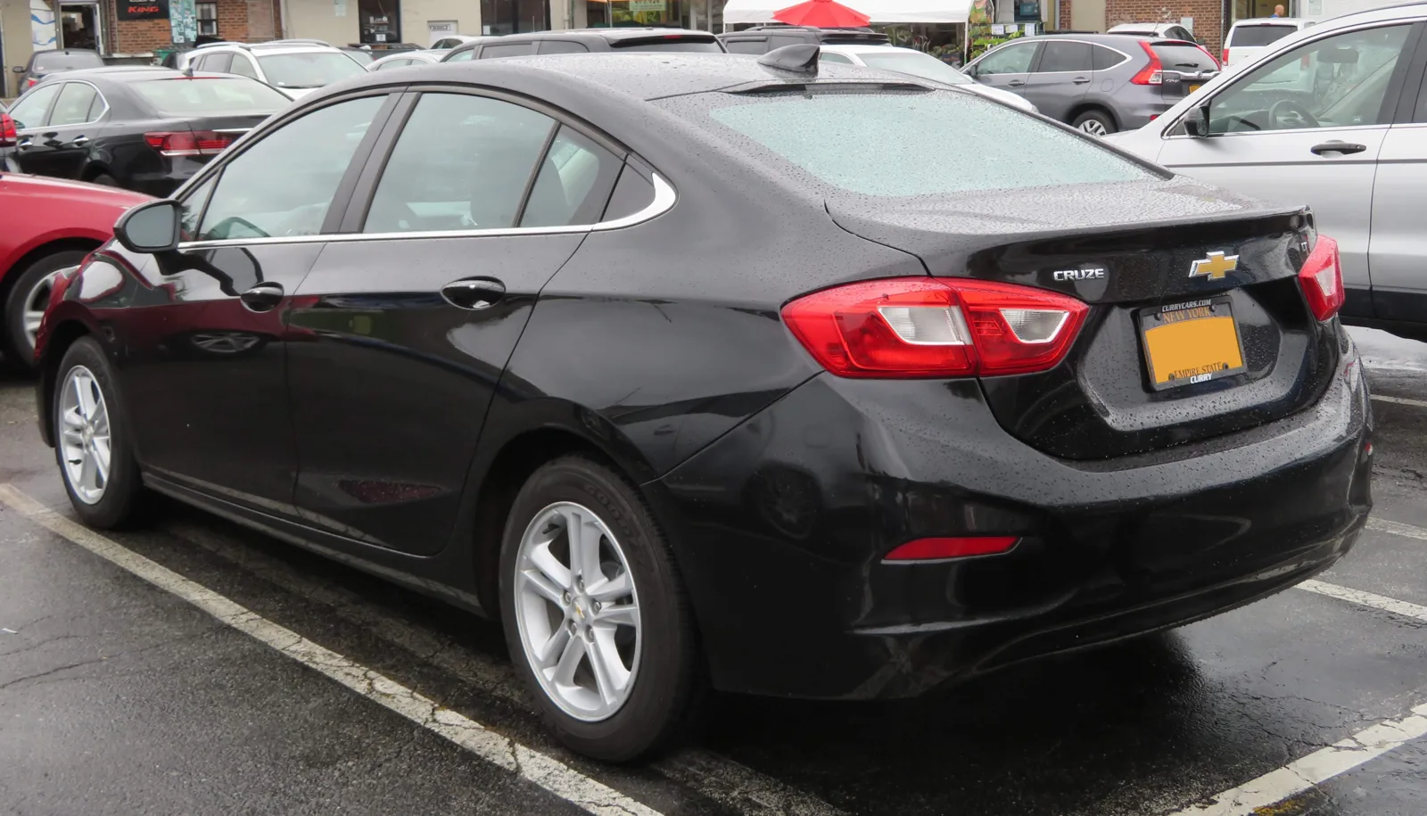 Chevrolet Cruze II LT 2017 года, вид сзади