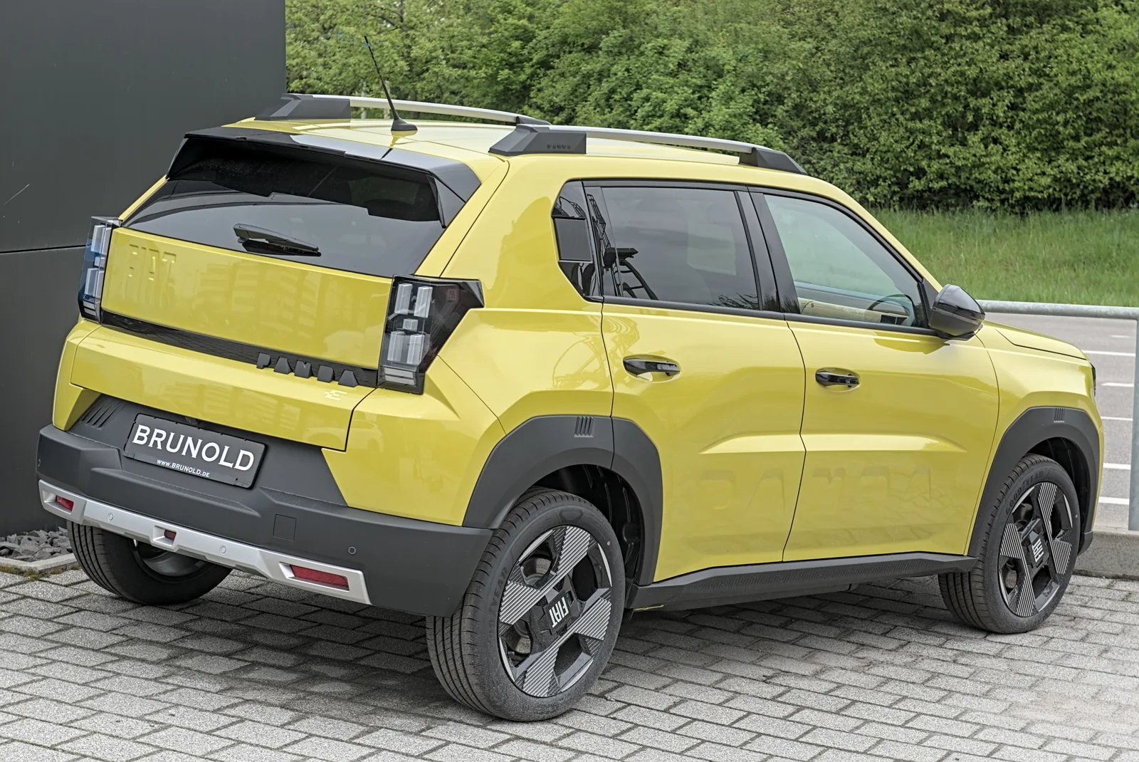 Fiat Grande Panda E, вид сзади