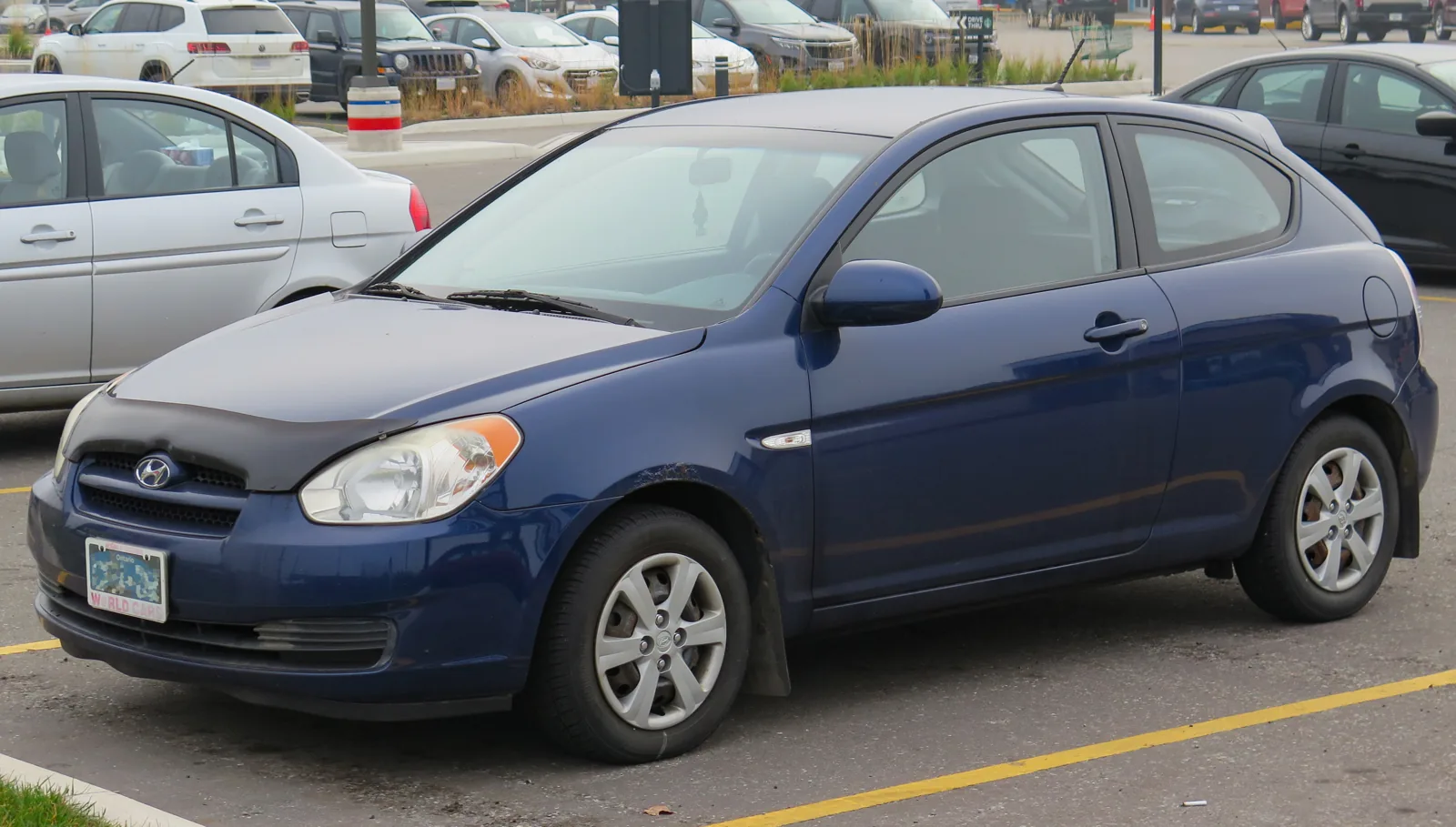 Hyundai Accent GS MC 2008 года, вид спереди