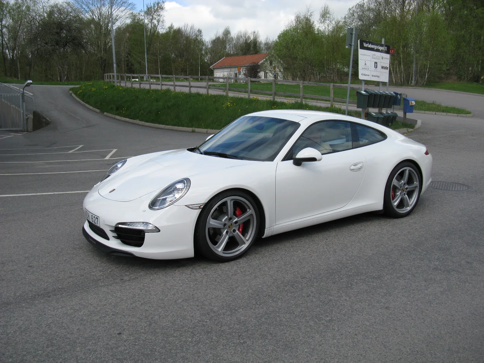 Porsche 911 Carrera 991 до рестайлинга, вид спереди