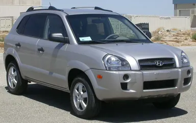 Hyundai Tucson JM 2005 года, вид спереди