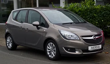 Opel Meriva B после рестайлинга, вид спереди